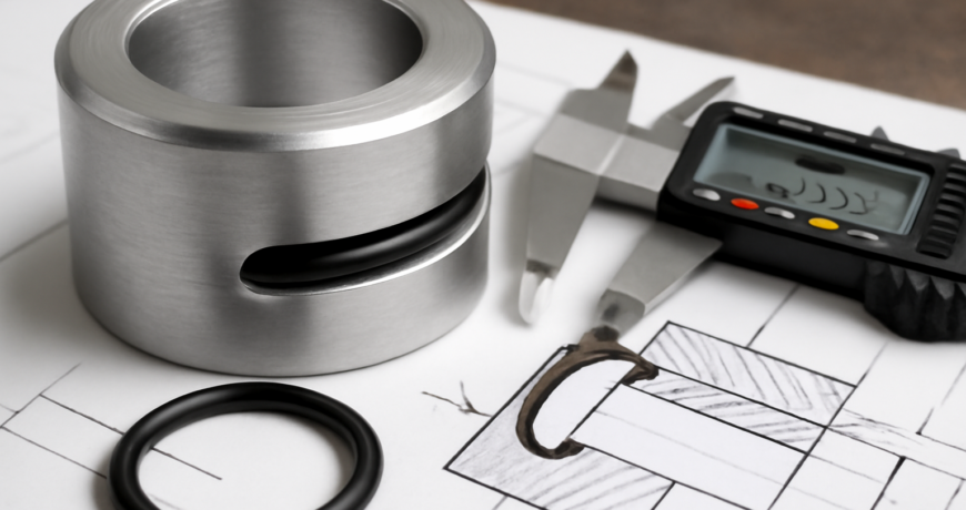 Scanalatura O-Ring: come dimensionare la gola per tenute statiche e dinamiche